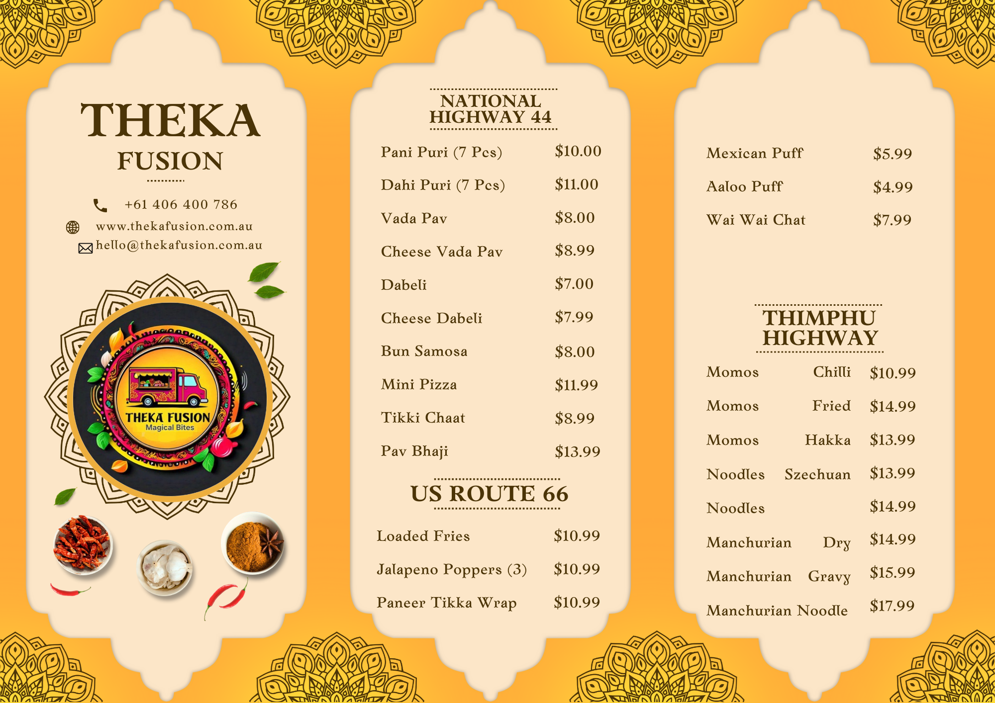 Menu 2 Menu 2